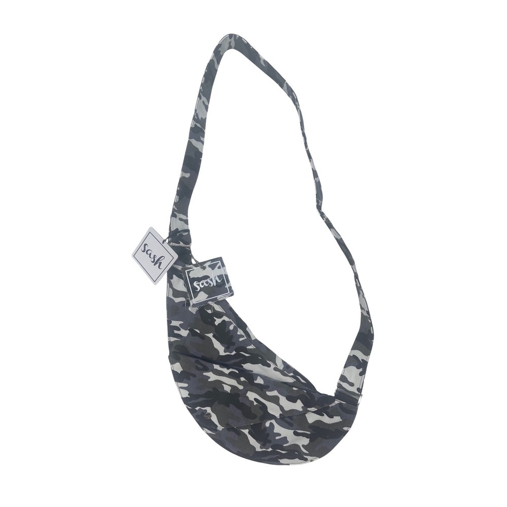 Sash Classic Camo‎ Print Half Crescent Shoulder Crossbody Bag